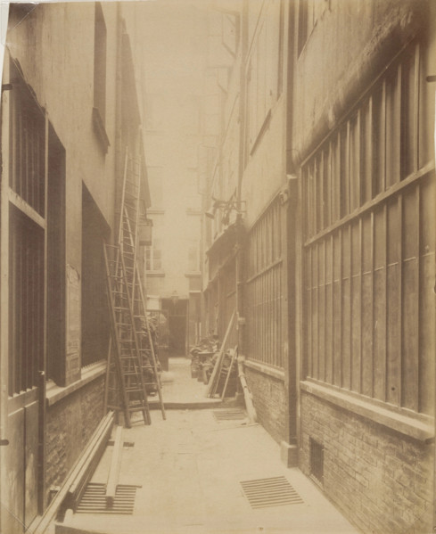 Cloitre St. Honore, Passage Marchand conduisant au Passage d'Athenes, late 19th - early 20th cent. Creator: Eugene Atget.