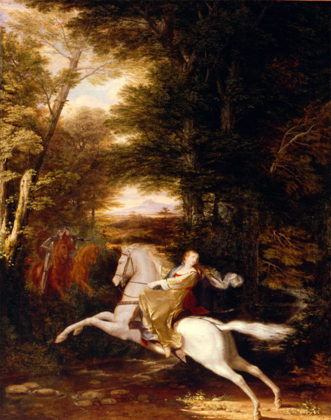 The Flight of Florimell, 1819. Creator: Washington Allston.