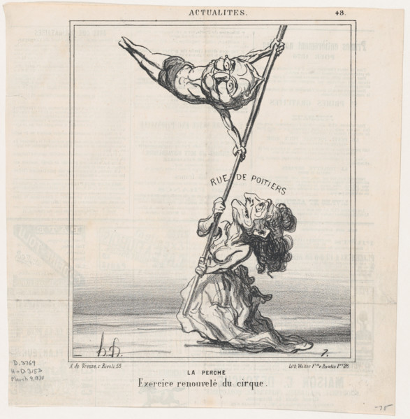 La Perche, 1870.  Creator: Honore Daumier.