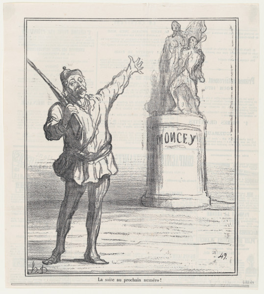 La suite au prochain numéro!, 1870.  Creator: Honore Daumier.