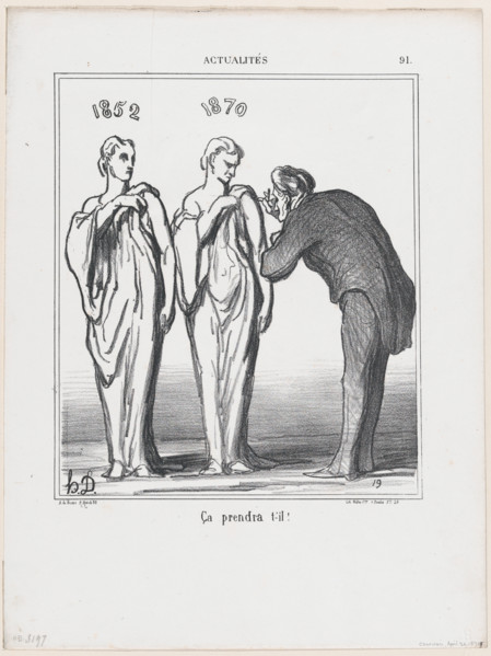 Ça prendra t'-il!, 1870. Creator: Honore Daumier.
