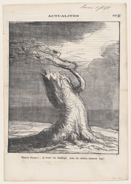 Pauvre France!, 1871 Creator: Honore Daumier.