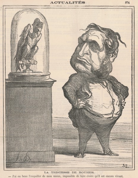 La Tristesse de Rouher, 1871. Creator: Honore Daumier.