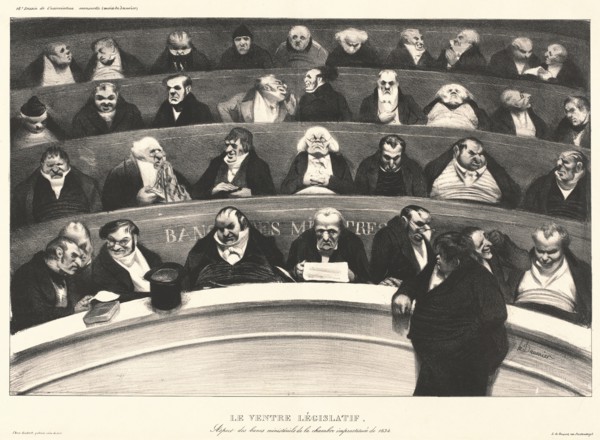 Le Ventre Législatif, 1834.  Creator: Honore Daumier.