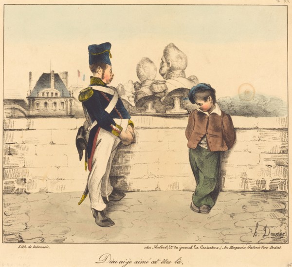 Dieu ai-je aimé cet être la, 1831. Creator: Honore Daumier.