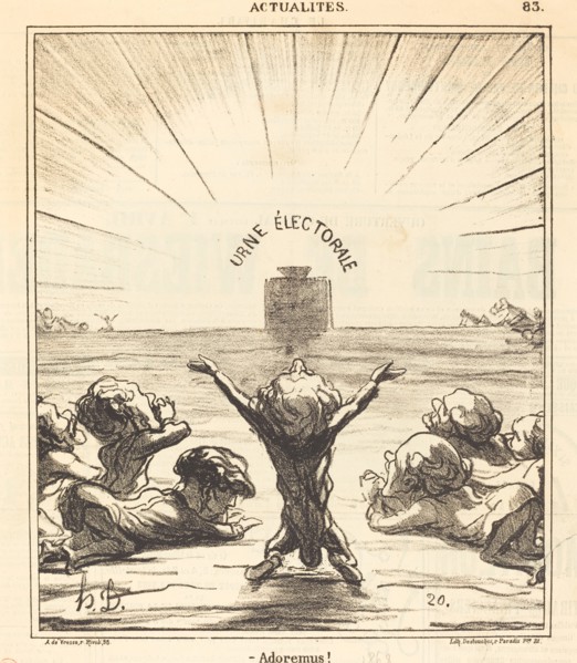 Adoremus!, 1869. Creator: Honore Daumier.