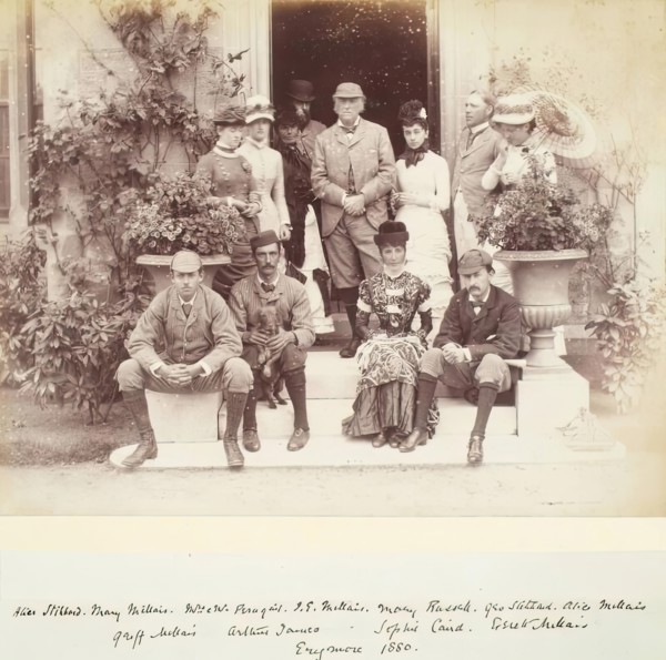 Family Group at Erigmore, from an album compiled by Sir John Everett Millais, 1880. Creator: Unknown.