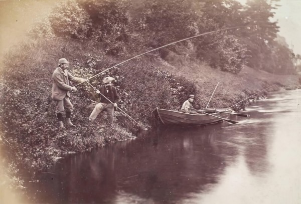 Fishing Party, Perthshire, from an album compiled by Sir John Everett Millais, 1879. Creator: Unknown.