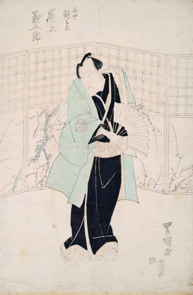 Triptych of Kabuki Actors (2), 1825-1830. Creator: Utagawa Toyokuni II.