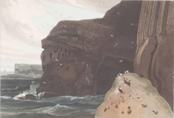 The Cormorant's Cave, Staffa. Creator: William Daniell.
