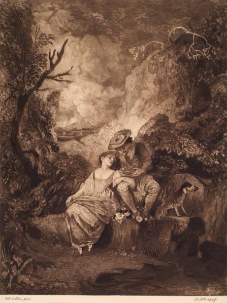 French Pastoral-Shepherd & Sheep, (c1710s), c1890s. Creator: William Brassey Hole.