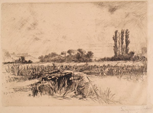 Water Meadows, c1859. Creator: Francis Seymour Haden.