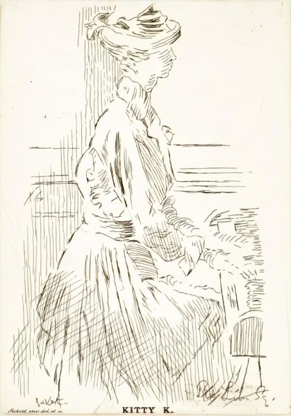 Kitty K, c1923. Creator: Walter Richard Sickert.