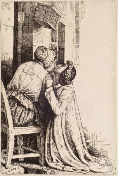 Maggie Ross (The Kiss), 1898. Creator: William Strang.