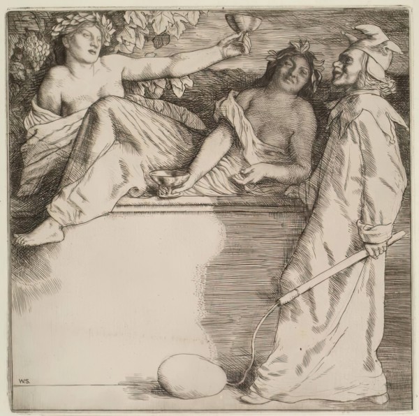 The Wine Drinkers, 1904. Creator: William Strang.