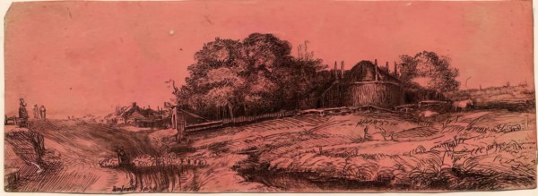 Landscape with a Haybarn and Flock of Sheep, (c1652), c1770s. Creator: William Baillie.