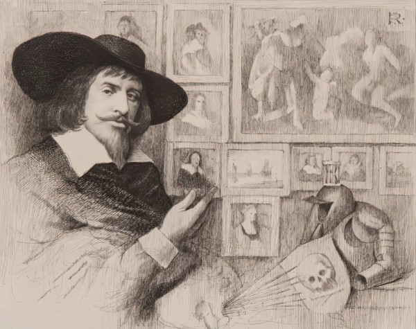Portrait of George Jamesone. Creator: Charles Amand-Durand.