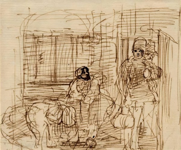 The Smuggler's Intrusion, 1825-1841. Creator: David Wilkie.