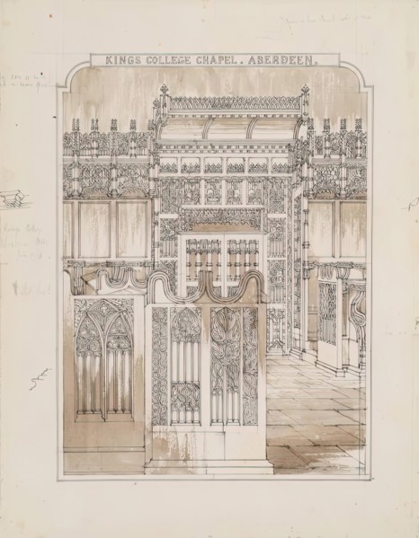 King's College Chapel and Stallwork, 1848. Creator: Robert William Billings.
