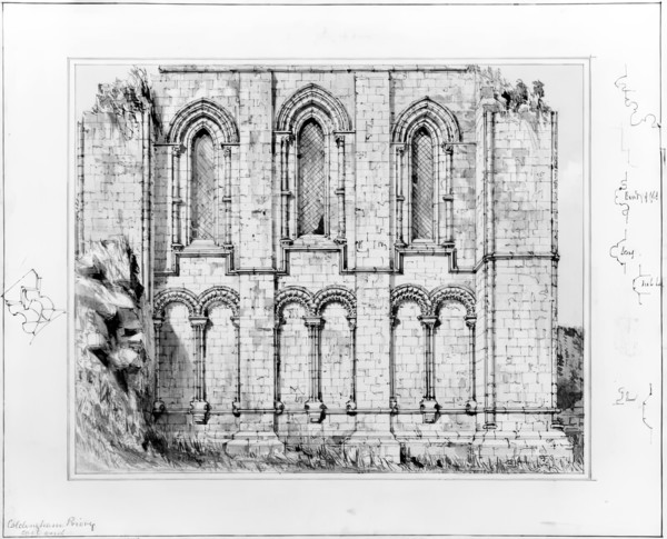 Coldingham Priory, Berwick, 1848-1852. Creator: Robert William Billings.