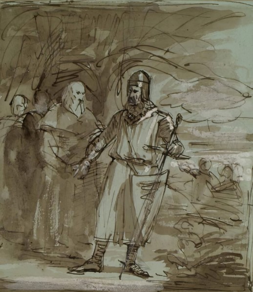 Historical Composition - Robert the Bruce?, c1849. Creator: John Phillip.