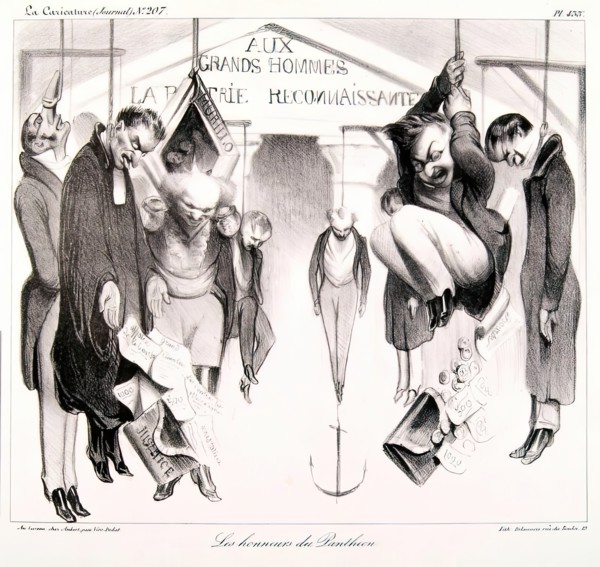 Les Honneurs du Pantheon, 1834. Creator: Honore Daumier.