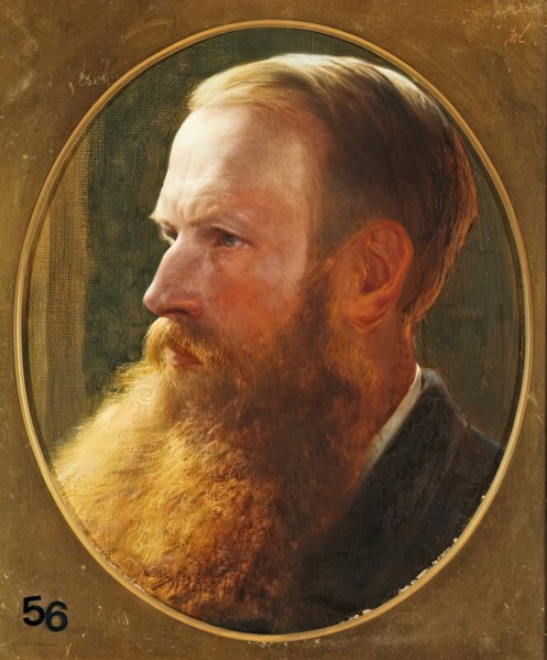 Henry William Banks Davis, Self Portrait, 1883. Creator: Henry William Banks Davis.