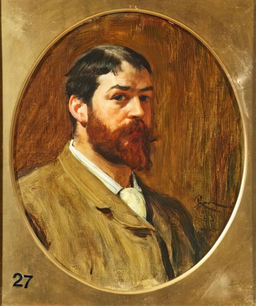 Robert Walker Macbeth, Self Portrait, 1883. Creator: Robert Macbeth Walker.