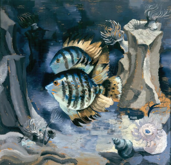 Angelfish - London Aquarium, 1930. Creator: Christopher Wood.