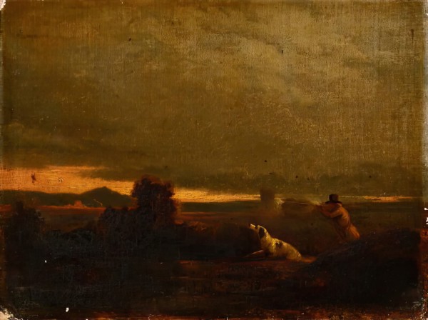 Snipe Shooting, c1850s. Creator: James William Giles.