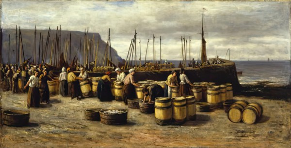 The Herring Harvest, c1873. Creator: Archibald David Reid.