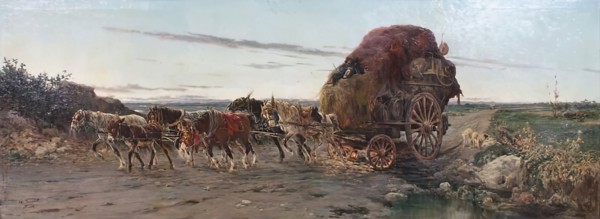 Dawn in The Roman Campagna, c1889. Creator: Aurelio Tiratelli.
