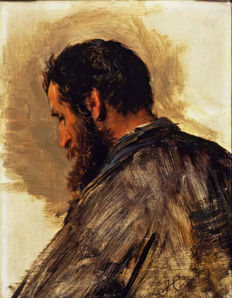 Sketch of a Man's Head (James Black), 1881. Creator: James Clarke Hook.