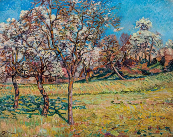 Les Pommiers à Damiette, 1893. Creator: Armand Guillaumin.
