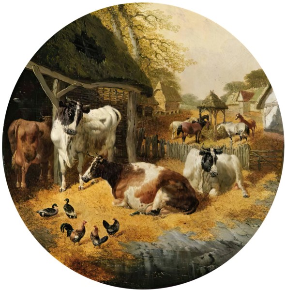 Farmyard, 1852. Creator: John Frederick Herring I.
