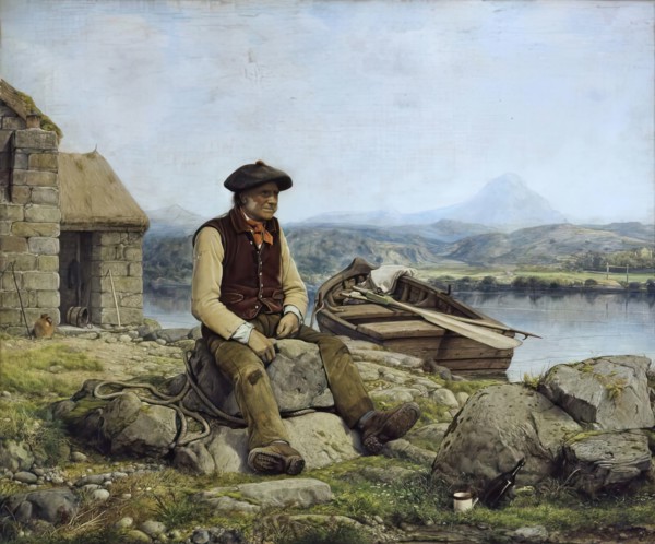 The Highland Ferryman, 1857. Creator: William Dyce.
