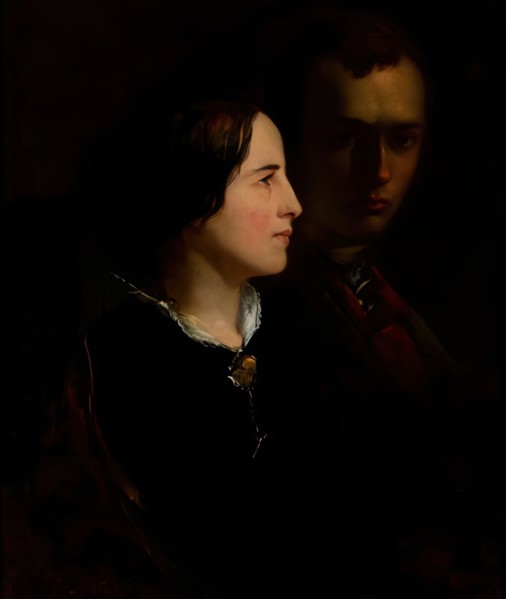 The Artist and his Wife, c1840s. Creator: John Phillip.