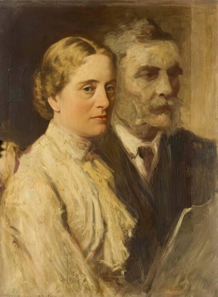 Sketch of Mr and Mrs Orr-Ewing, 1884. Creator: George Reid.