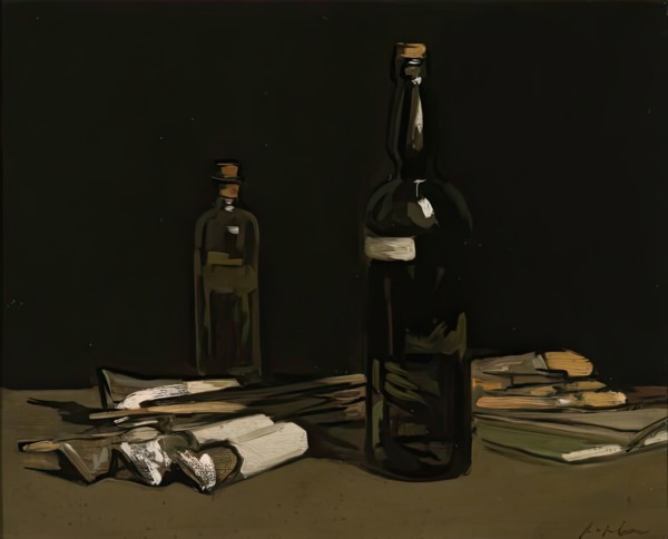 Still Life, Painter's Materials, 1900 - 1905. Creator: Samuel John Peploe.