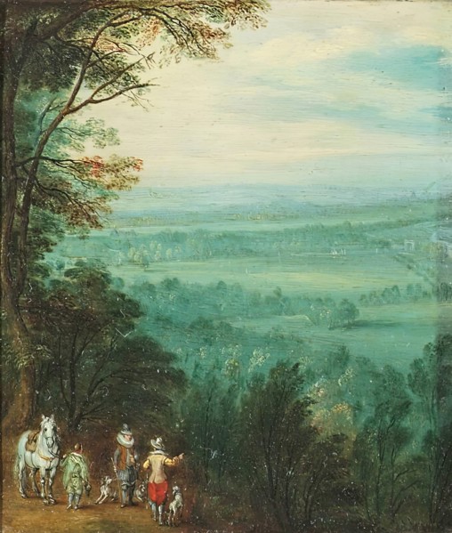 Landscape with Figures, 1630-1650. Creator: David Teniers II.