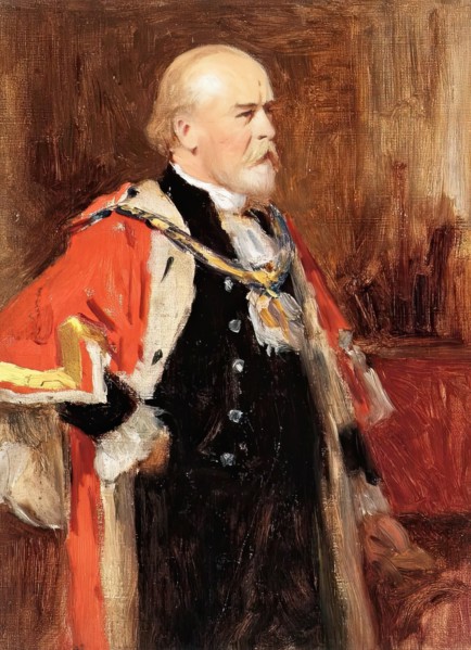 Sir James Hoy, (1837-1908),  Lord Mayor of Manchester, c1902. Creator: George Reid.