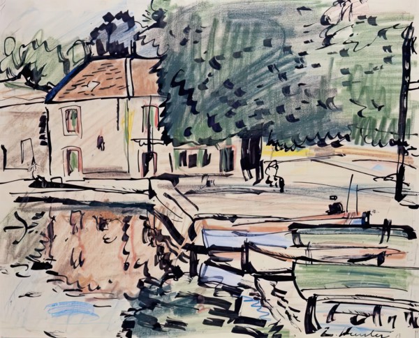 House By The Water - Reflections, c1927. Creator: George Leslie Hunter.
