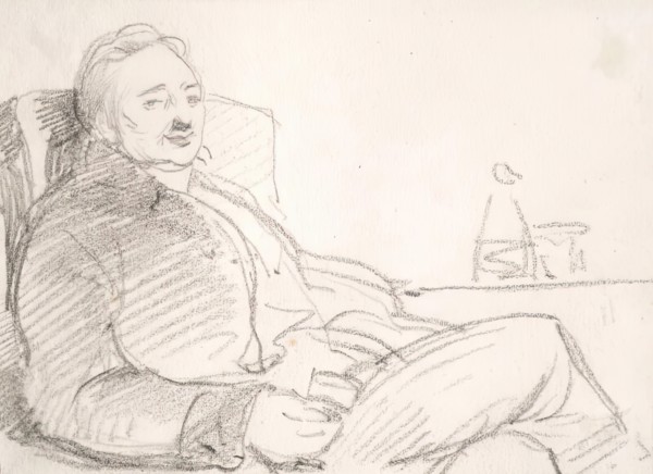 A Man Holding a Glass, c1830s. Creator: John Phillip.