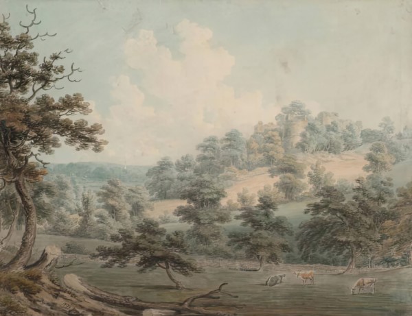 Castle on Hill, 1796. Creator: Edward Dayes.