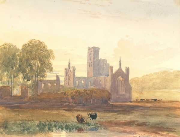 Ruins of an Abbey - Evening, c1820s-1840s. Creator: David Cox the Elder.