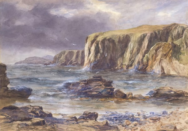 Coast Scene - On the Colvend Coast Dalbeattie, 1875-1899. Creator: James Faed.