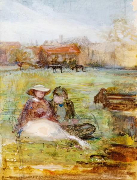 In The Meadow, c1860s. Creator: George John Pinwell.