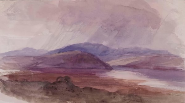Landscape - Storm Clouds, c1840s. Creator: John Phillip.