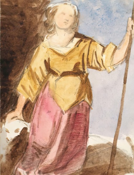 Shepherdess, c1840s. Creator: John Phillip.