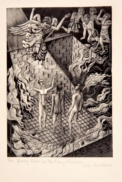 The Young Men in the Fiery Furnace, 1929. Creator: Eric Ravilious.